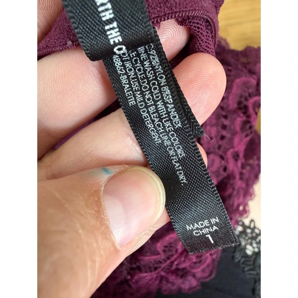 Torrid curve purple lace bralette
